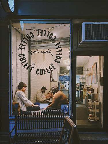 human woman sitting on chair shop