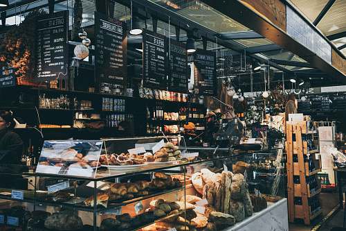 bakery person inside bakery shop person