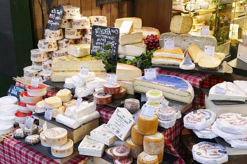 bakery variety of cheese brie