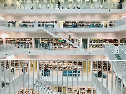 indoors white library scnery book