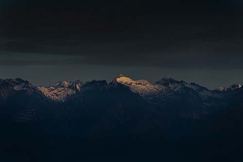 nature snow covered mountain mountain range