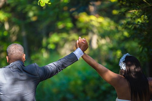 couple holding each other's hands