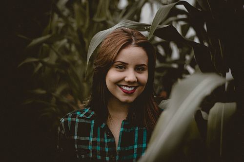 woman in the corn field