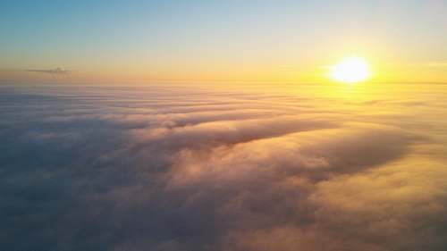 cloud sunlight over clouds sunrise