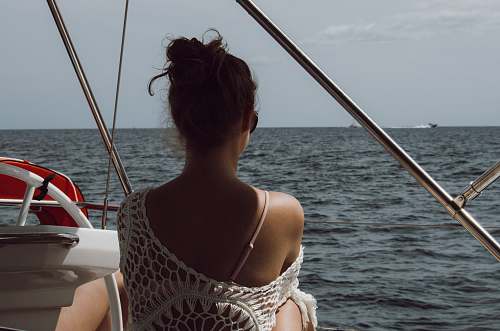 transportation women's white dress boat