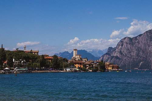 outdoors houses near body of water nature