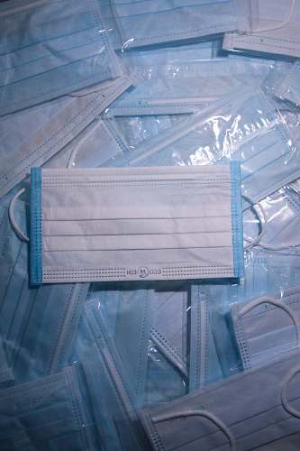 virus white and blue zip pouch pandemic
