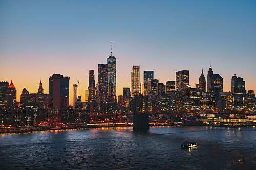 urban panoramic photography of Brooklyn Bridge manhattan bridge