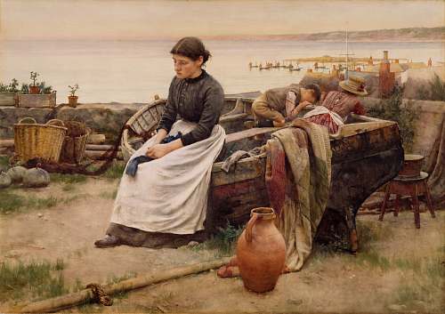 human woman sitting on wooden chair art