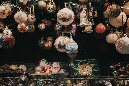holiday assorted bauble lot vienna