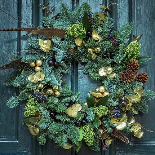 holiday green wreath wreath