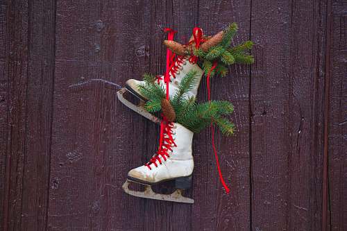 rimetea pair of white ice skates wall decorations romania