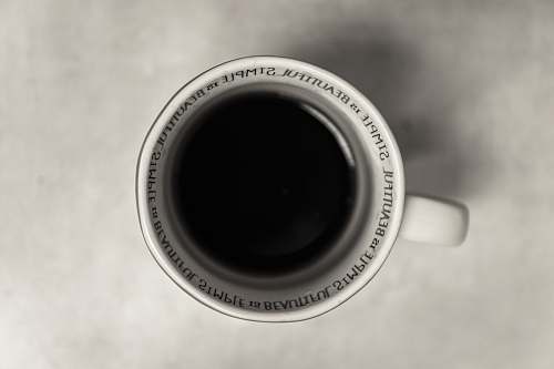 white cup of coffee mug