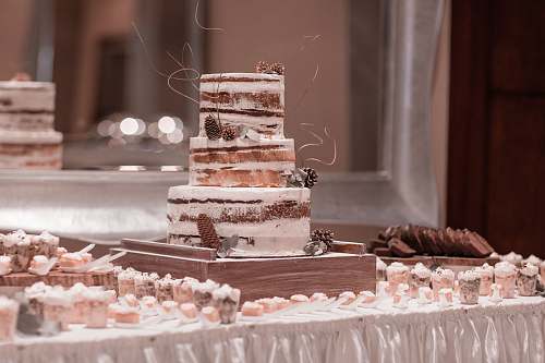 dessert 3-tier cake on table cake