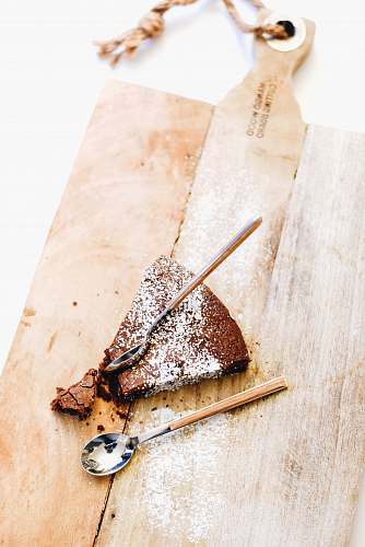 dessert chocolate cake on chopping board chocolate
