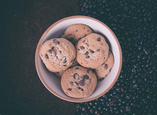 cookie cookies in white ceramic bowl bowl