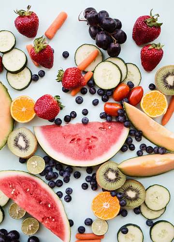 plant sliced fruits on white surface fruit