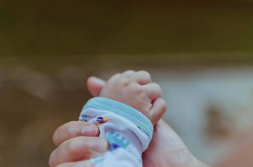baby person holding baby's hand newborn