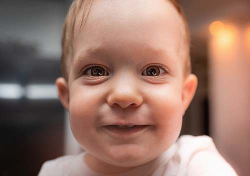 person portrait of baby face