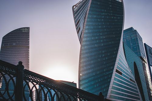 low angle photo of spiral building at daytime
