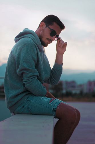 man sitting down