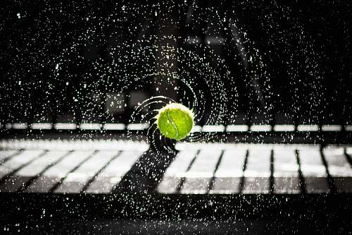 sport time lapse photo of tennis ball tennis ball