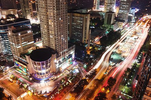timelapse photograph of vehicles on road