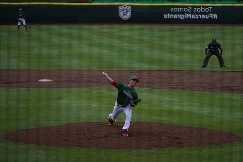 baseball man about to pitch a baseball baseball glove