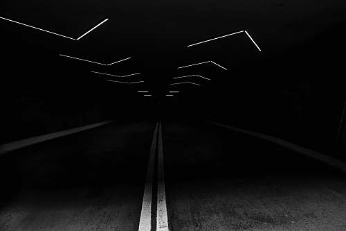 black gray concrete top road dark