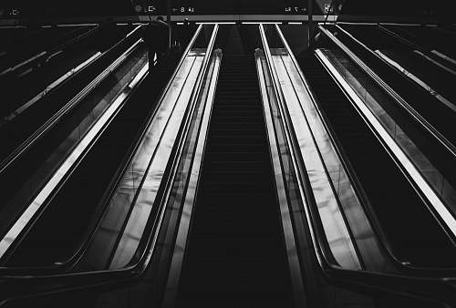 Banister Grayscale Photo Of Building Handrail Image Free Stock Photo