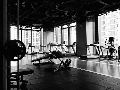fitness gym equipment inside room exercise