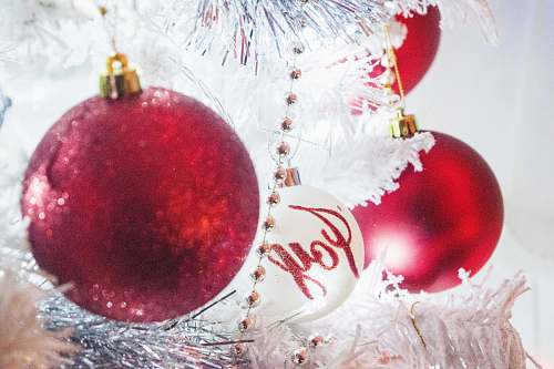 ornament closeup photo of red baubles coventry