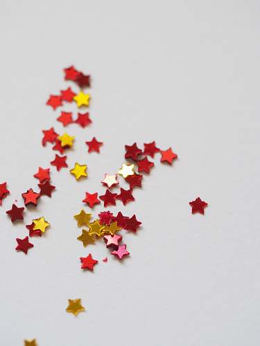 background red and yellow star ornament lot stars