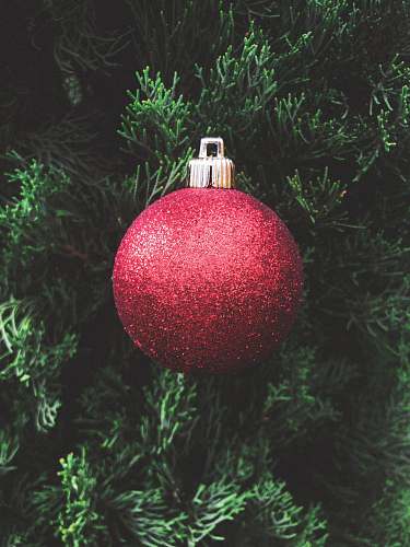 ornament red bauble lighting