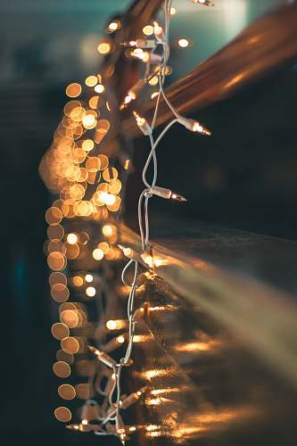 lights turned on string light fairy lights