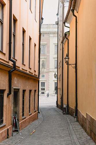 street pathway surrounded by building building