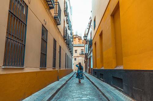 road person in street during daytime street