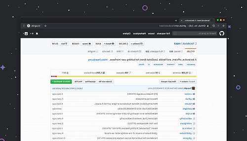 github Github website on desktop code repository