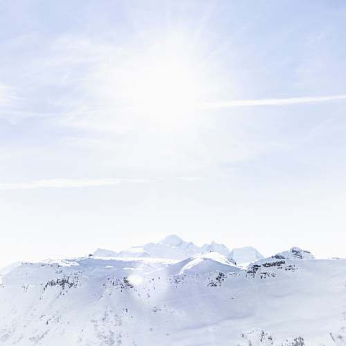 nature white snowy mountains outdoors
