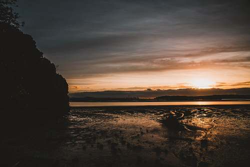 outdoors silhouette of rock formation sky
