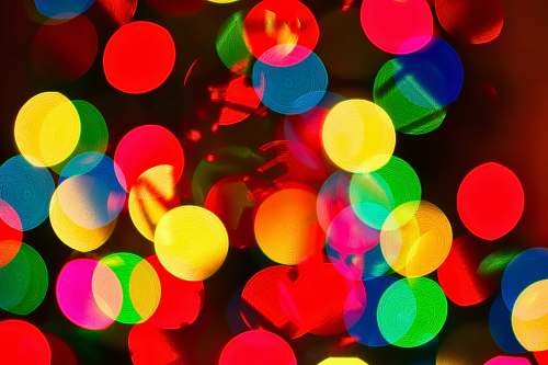 pattern assorted-color bokeh lights graphics