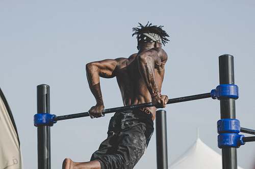 human man doing gymnastic people