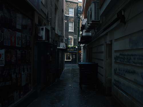 town alley during daytime city