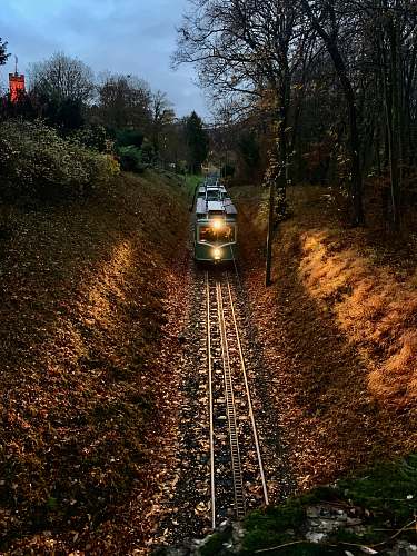 gravel green train dirt road