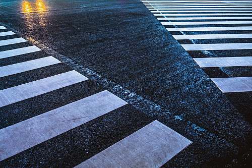 tarmac white and black street line photo zebra crossing