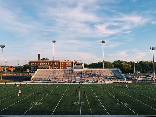 stadium American football stadium with people football