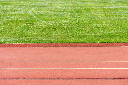 sports empty track field running track
