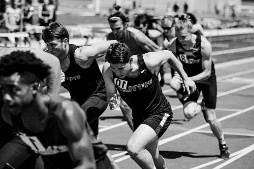 sports grayscale photo of people during marathon black-and-white