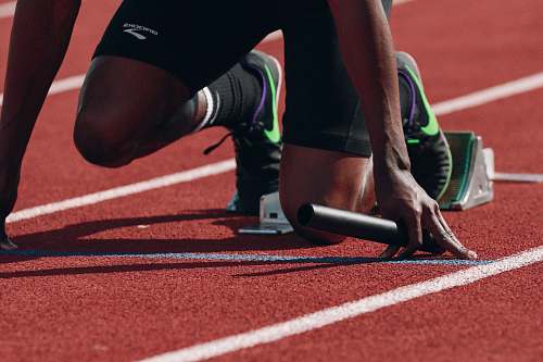 running man on running field sports