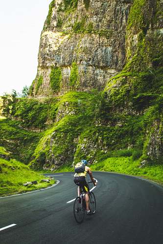 bike person riding a mountain bike person
